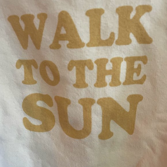 Sandro Paris Yellow Sweatshirt Walk to the Sun Size 0 - Picture 4 of 9